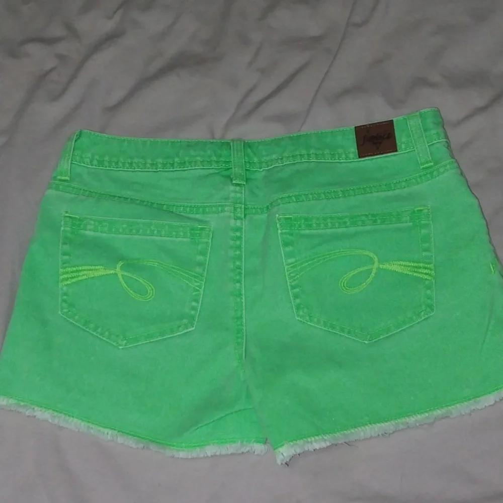 Justice neon girl shorts - 2 pairs (pink & green) Size 16
